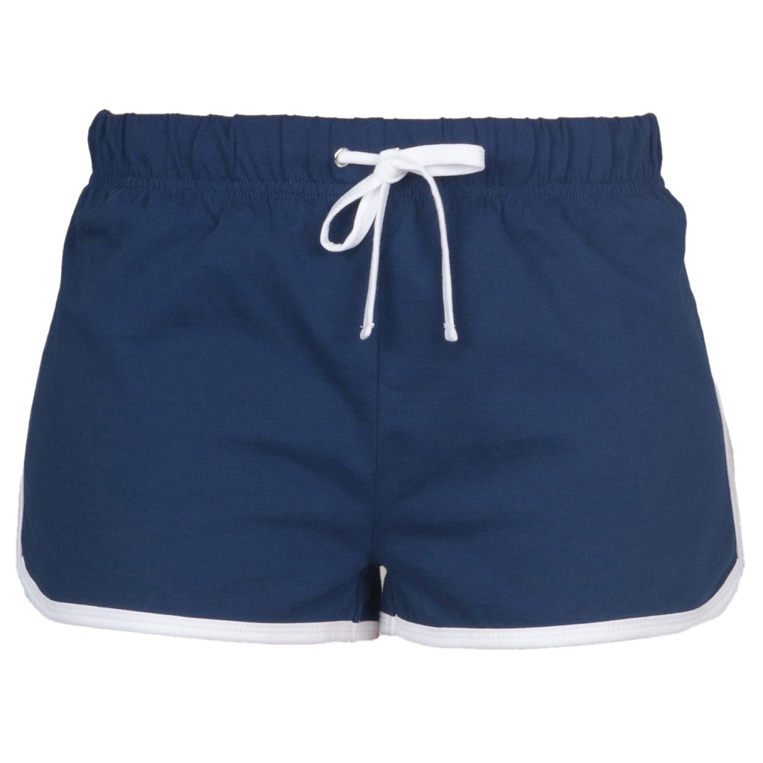 Contrast Binding Retro Shorts